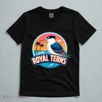 I Love Royal Terns Bird Watcher Sarasota Bradenton Beaches T-Shirt thumb 5