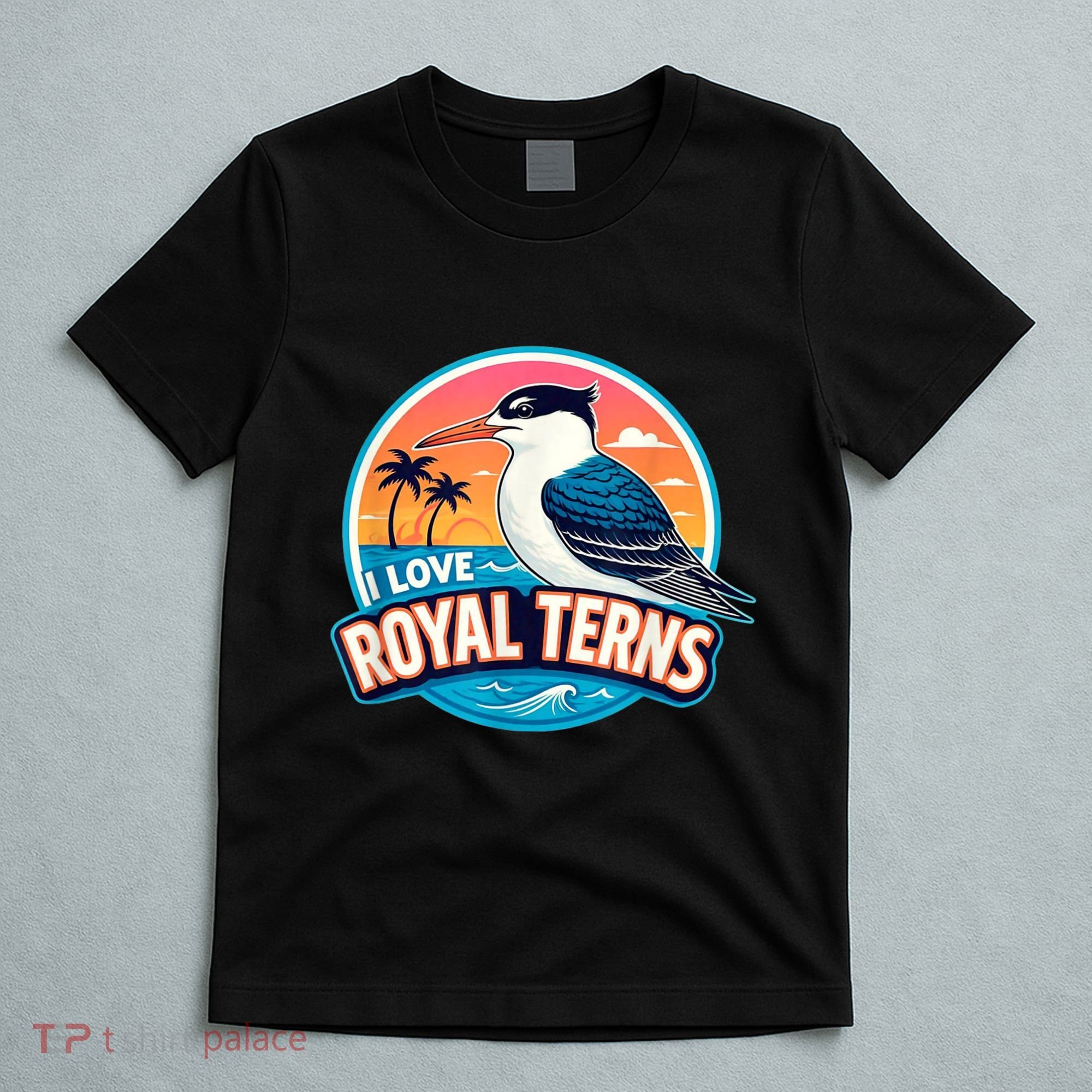 I Love Royal Terns Bird Watcher Sarasota Bradenton Beaches T-Shirt