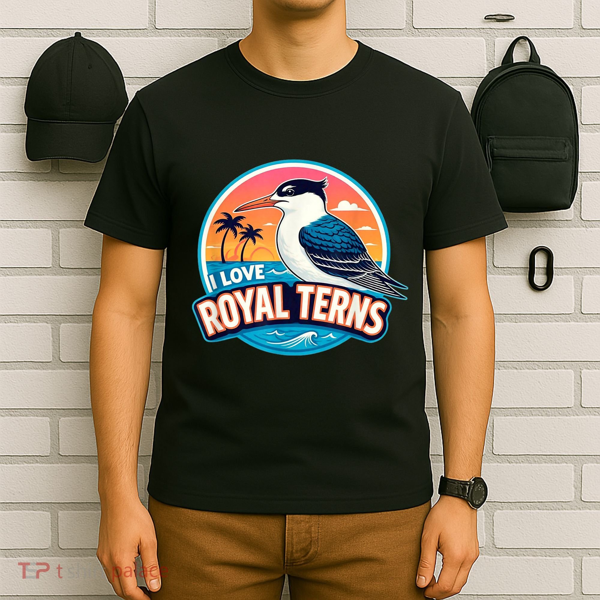 I Love Royal Terns Bird Watcher Sarasota Bradenton Beaches T-Shirt