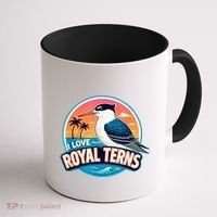 I Love Royal Terns Bird Watcher Sarasota Bradenton Beaches Coffee Mug thumb 1