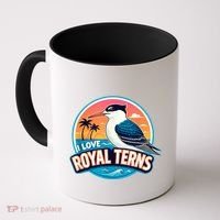 I Love Royal Terns Bird Watcher Sarasota Bradenton Beaches Coffee Mug thumb 0