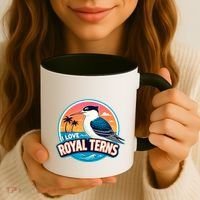 I Love Royal Terns Bird Watcher Sarasota Bradenton Beaches Coffee Mug thumb 3