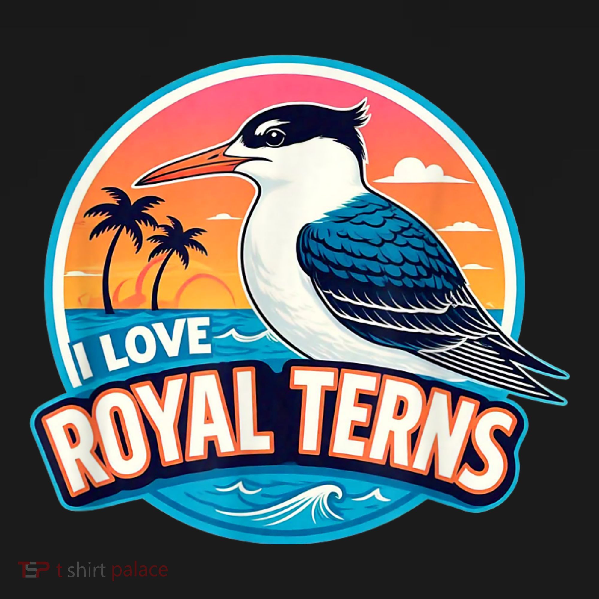 I Love Royal Terns Bird Watcher Sarasota Bradenton Beaches Polo