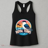 I Love Royal Terns Bird Watcher Sarasota Bradenton Beaches Women's Tank Top thumb 3