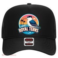 I Love Royal Terns Bird Watcher Sarasota Bradenton Beaches Hat thumb 0