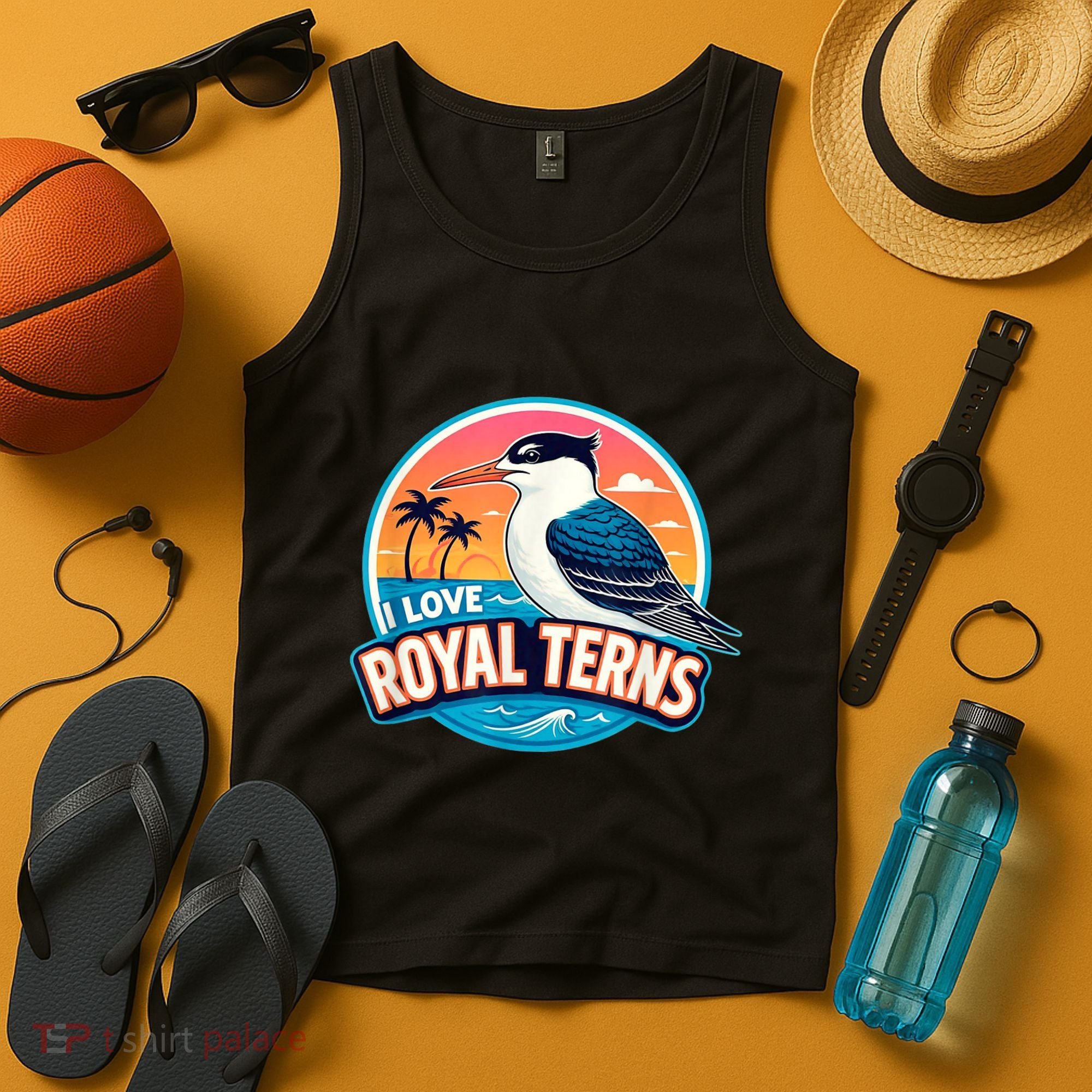 I Love Royal Terns Bird Watcher Sarasota Bradenton Beaches Tank Top