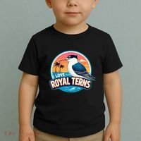 I Love Royal Terns Bird Watcher Sarasota Bradenton Beaches Toddler T-Shirt thumb 2