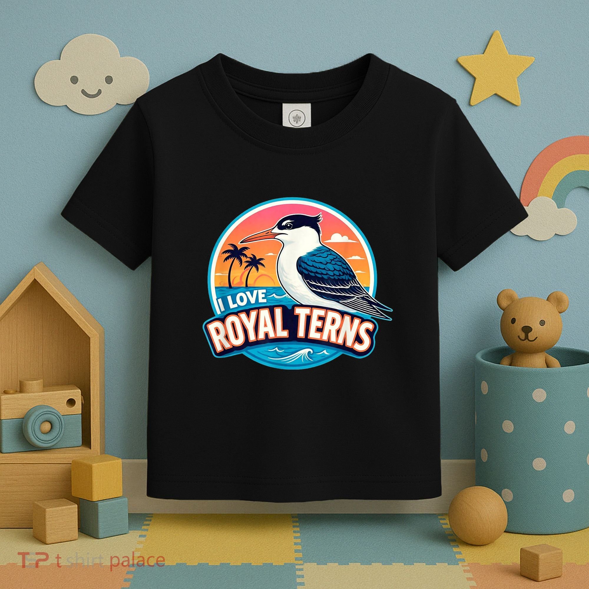I Love Royal Terns Bird Watcher Sarasota Bradenton Beaches Toddler T-Shirt