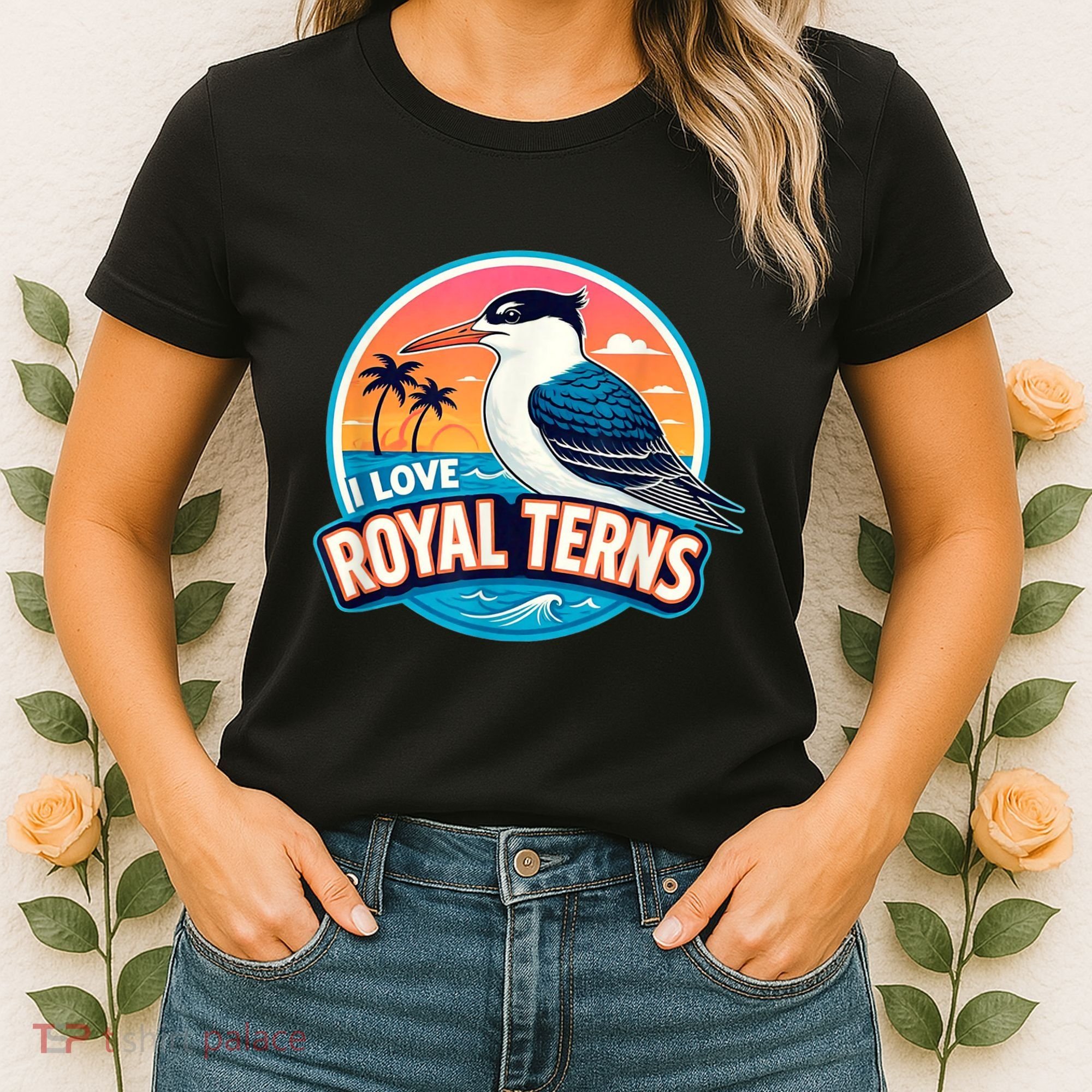 I Love Royal Terns Bird Watcher Sarasota Bradenton Beaches Women's T-Shirt