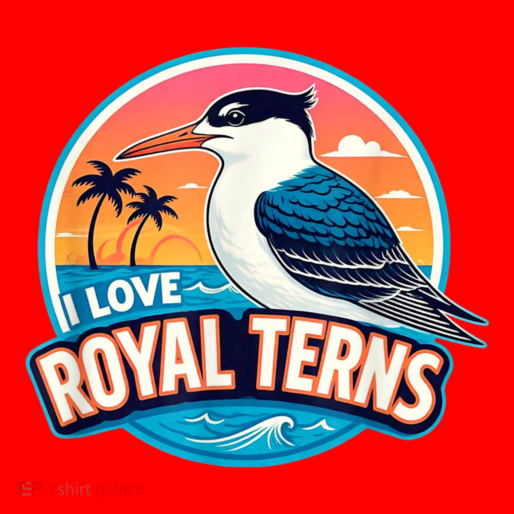 I Love Royal Terns Bird Watcher Sarasota Bradenton Beaches Santa Hat