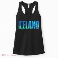 Icelandic Lights Reykjavik Vacations Iceland Women's Tank Top thumb 0