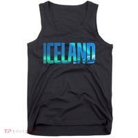 Icelandic Lights Reykjavik Vacations Iceland Tank Top thumb 0