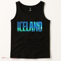 Icelandic Lights Reykjavik Vacations Iceland Tank Top thumb 2