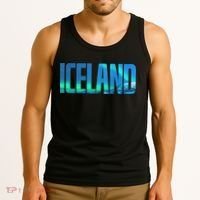 Icelandic Lights Reykjavik Vacations Iceland Tank Top thumb 3