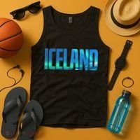 Icelandic Lights Reykjavik Vacations Iceland Tank Top thumb 4