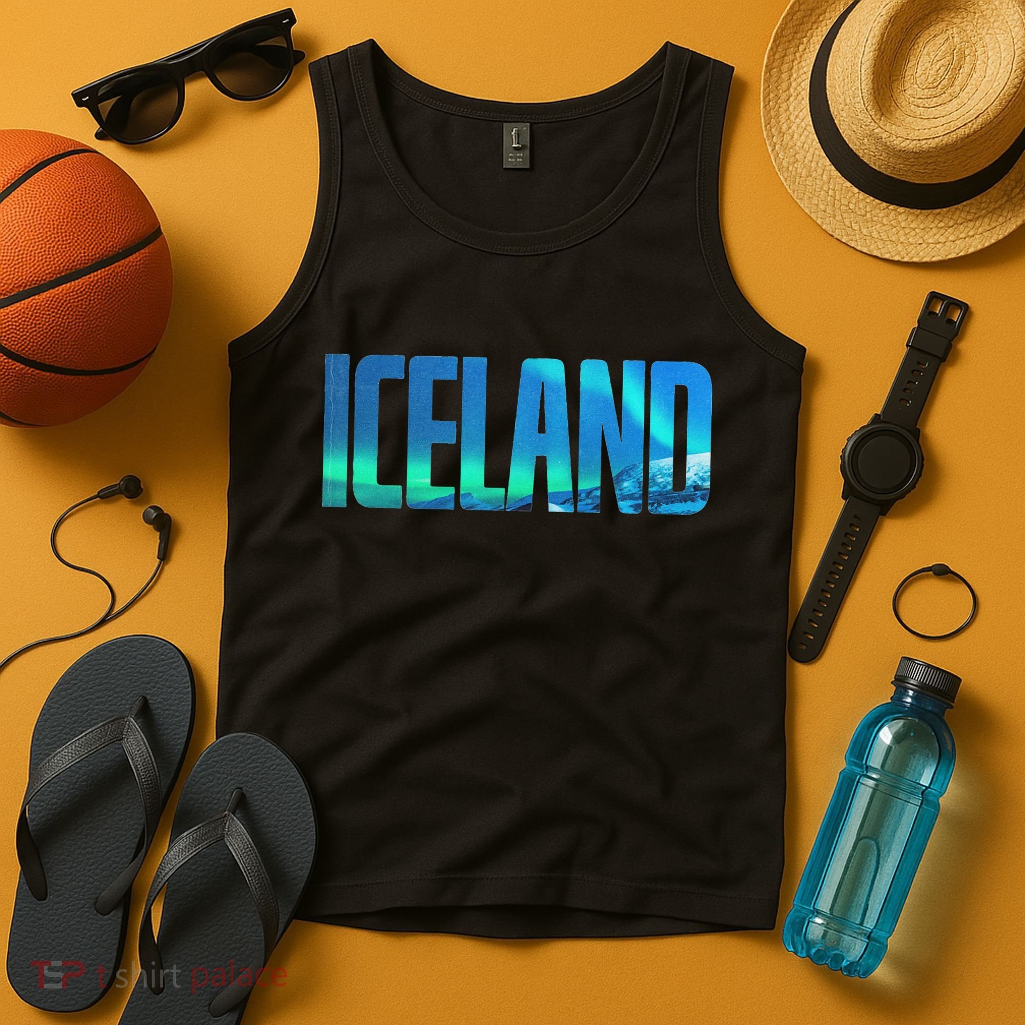 Icelandic Lights Reykjavik Vacations Iceland Tank Top