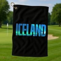 Icelandic Lights Reykjavik Vacations Iceland Golf Towel thumb 1