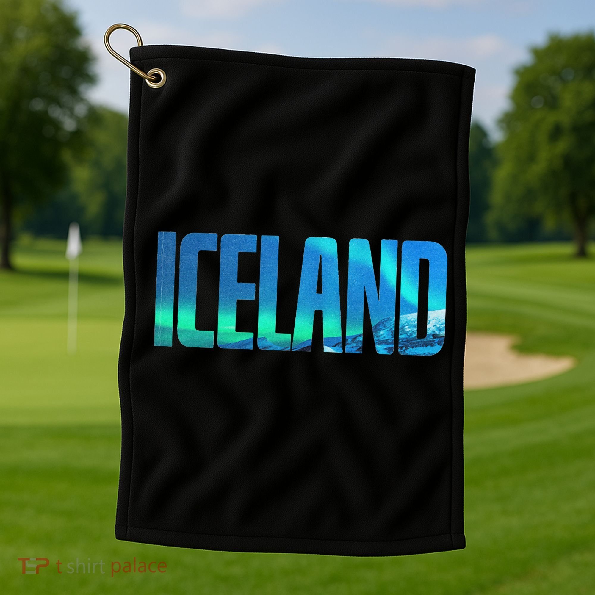 Icelandic Lights Reykjavik Vacations Iceland Golf Towel