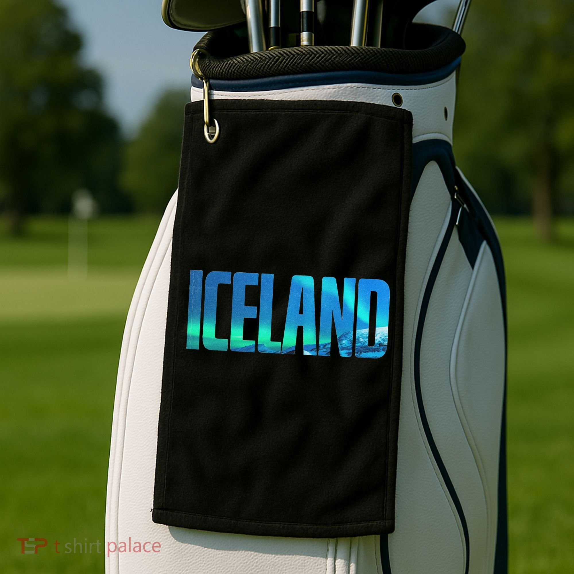 Icelandic Lights Reykjavik Vacations Iceland Golf Towel