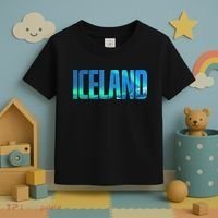 Icelandic Lights Reykjavik Vacations Iceland Toddler T-Shirt thumb 3