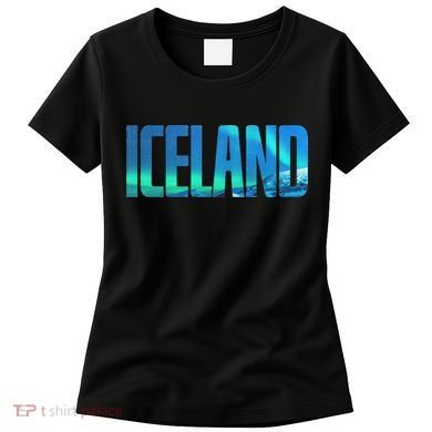 Icelandic Lights Reykjavik Vacations Iceland Women's T-Shirt