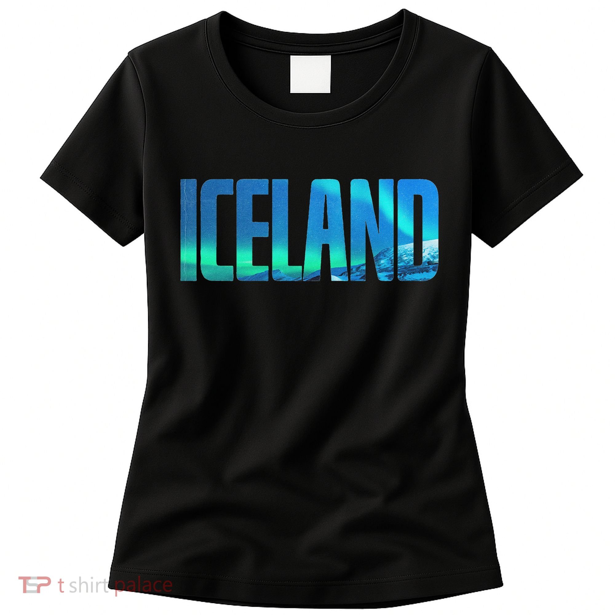 Icelandic Lights Reykjavik Vacations Iceland Women's T-Shirt