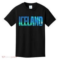 Icelandic Lights Reykjavik Vacations Iceland Kids T-Shirt thumb 0