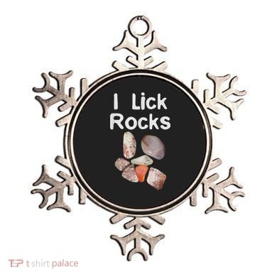 I Lick Rocks Agate Collector Geologist Mineral Design Ornament
