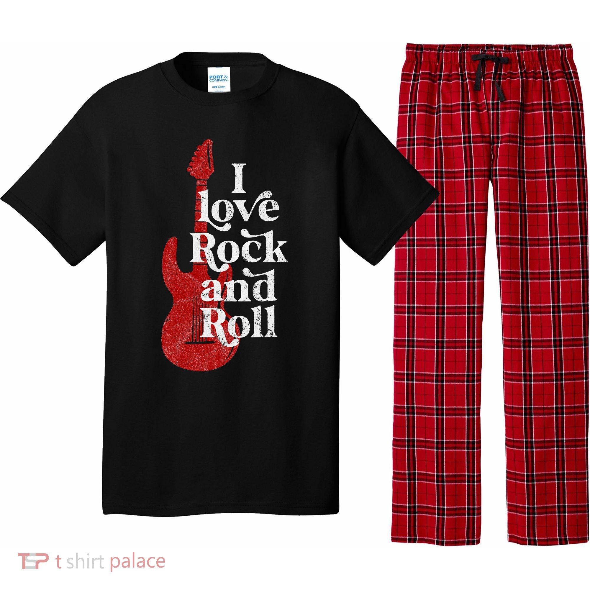 I Love Rock And Roll Pajama Set