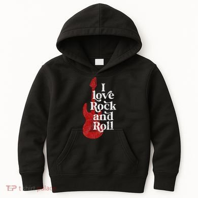I Love Rock And Roll Kids Hoodie