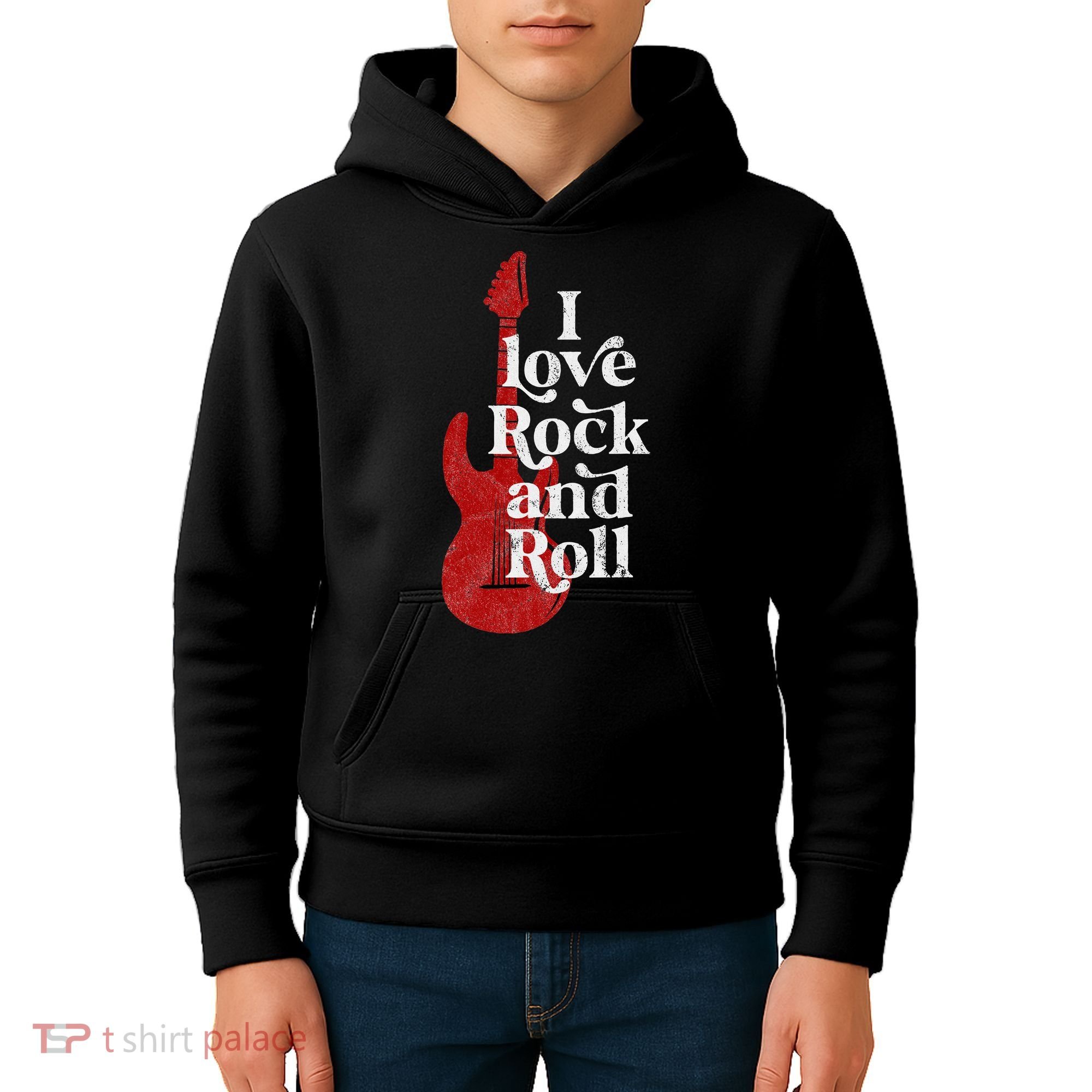 I Love Rock And Roll Kids Hoodie