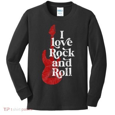 I Love Rock And Roll Kids Long Sleeve Shirt