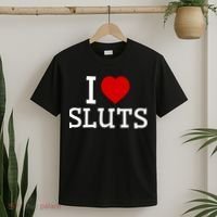 I Love Sluts I Heart Sluts Red Heart Love Sluts T-Shirt thumb 2