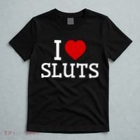 I Love Sluts I Heart Sluts Red Heart Love Sluts T-Shirt thumb 5