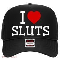 I Love Sluts I Heart Sluts Red Heart Love Sluts Hat thumb 0