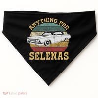 I Love Selenas, Red Roses, It's A Selena Thing, Kindness USA-Made Doggie Bandana thumb 0