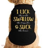 I Lick Salt Swallow Tequila Suck Lime Funny Mexican Ing Gift Doggie Tank thumb 0