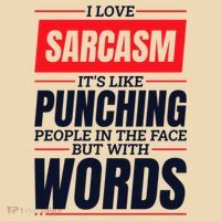 I Love Sarcasm ItS Like Punching People In The Face Tote Bag thumb 4