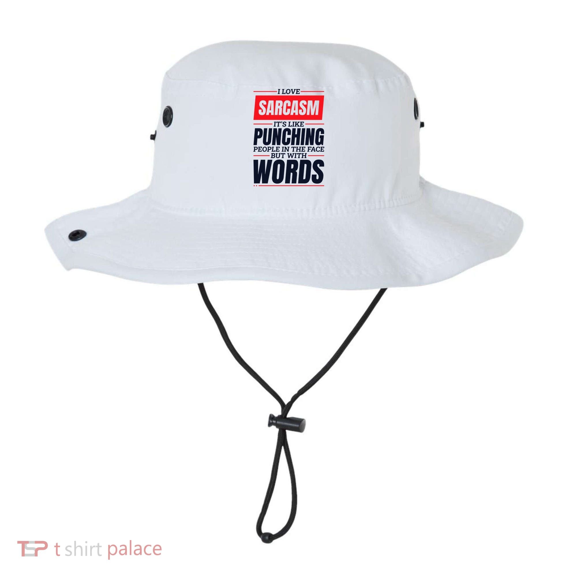 I Love Sarcasm ItS Like Punching People In The Face Bucket Hat
