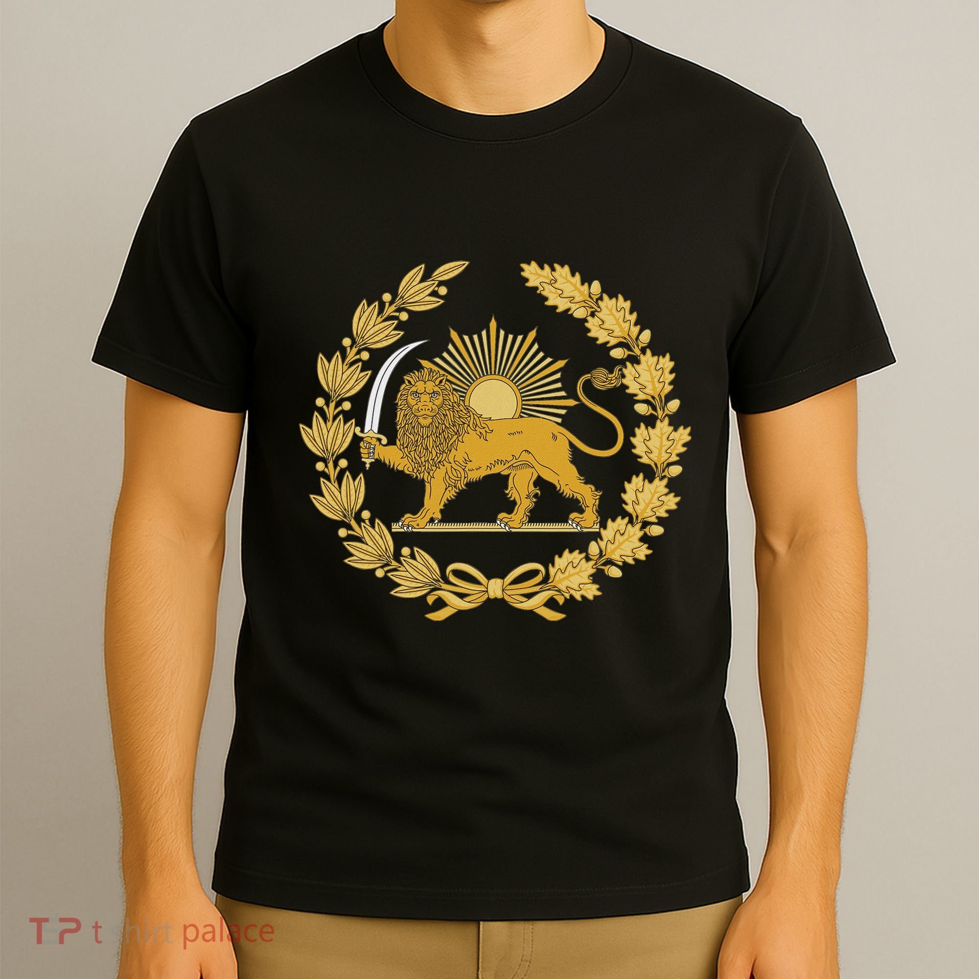 Iran Lion Sun Achaemenid Empire Safavid Dynasty T-Shirt