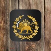 Iran Lion Sun Achaemenid Empire Safavid Dynasty Coaster thumb 0
