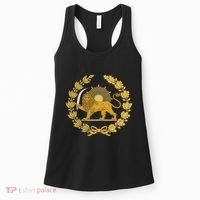 Iran Lion Sun Achaemenid Empire Safavid Dynasty Women's Tank Top thumb 0