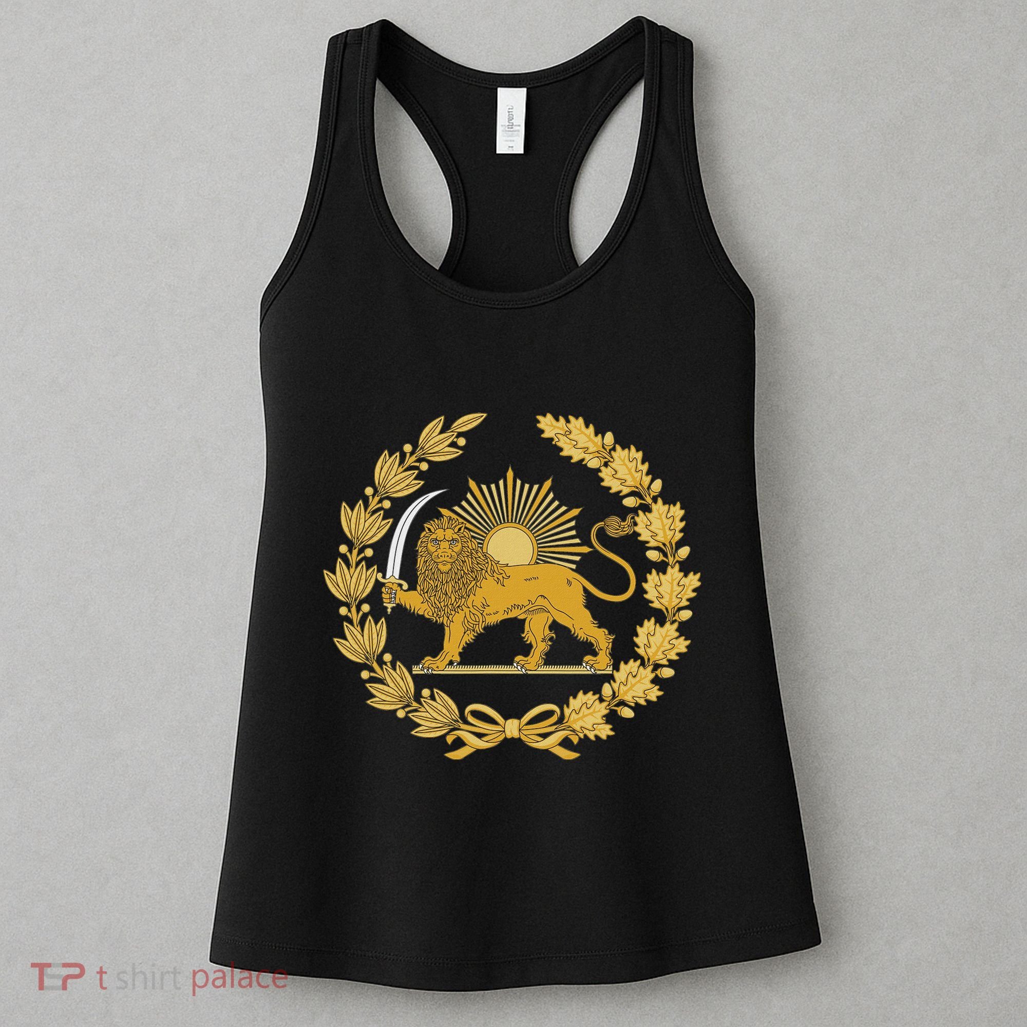 Iran Lion Sun Achaemenid Empire Safavid Dynasty Women's Tank Top