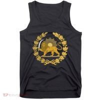 Iran Lion Sun Achaemenid Empire Safavid Dynasty Tank Top thumb 0