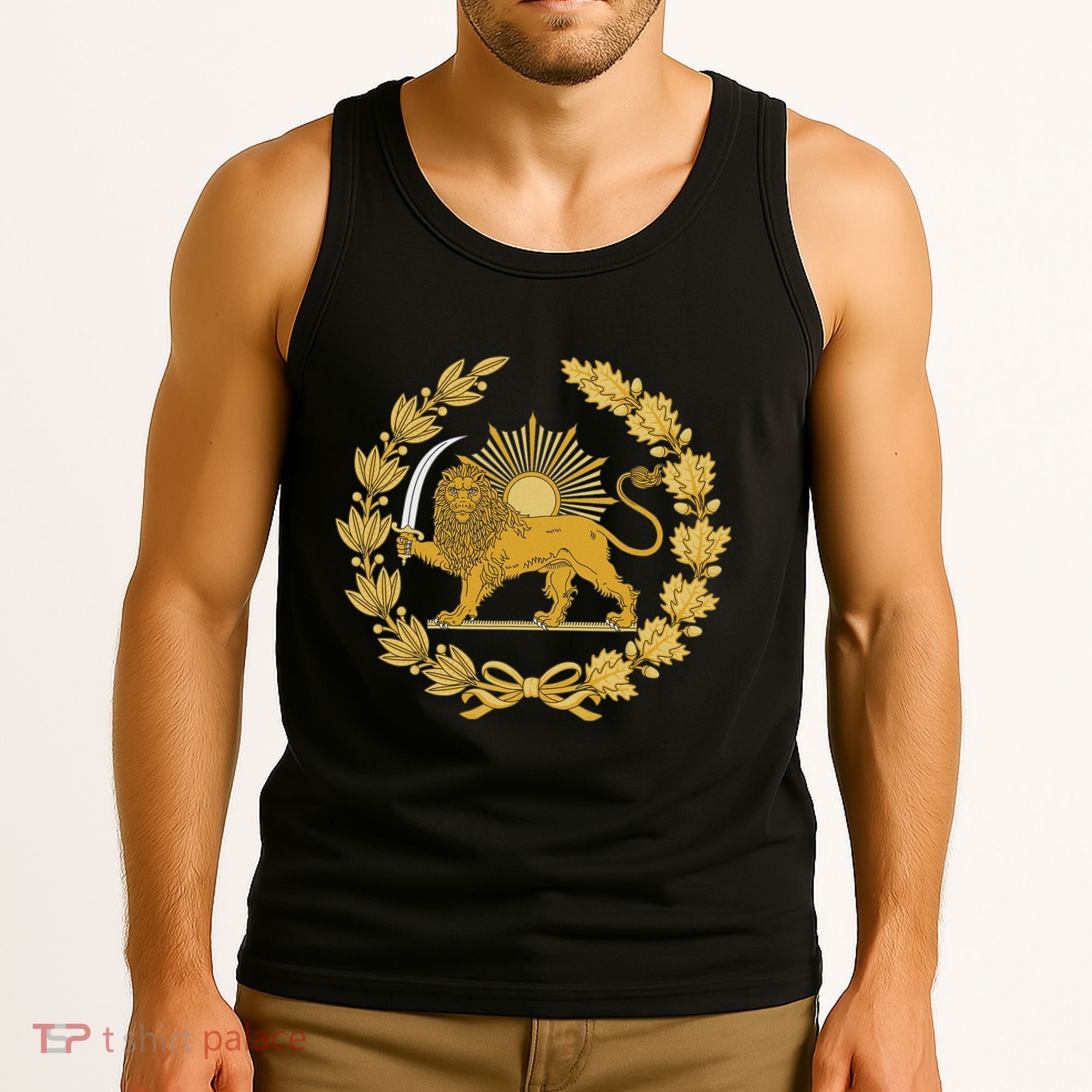 Iran Lion Sun Achaemenid Empire Safavid Dynasty Tank Top