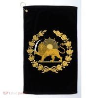 Iran Lion Sun Achaemenid Empire Safavid Dynasty Golf Towel thumb 0