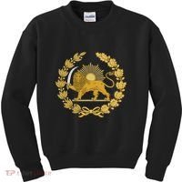 Iran Lion Sun Achaemenid Empire Safavid Dynasty Kids Sweatshirt thumb 0