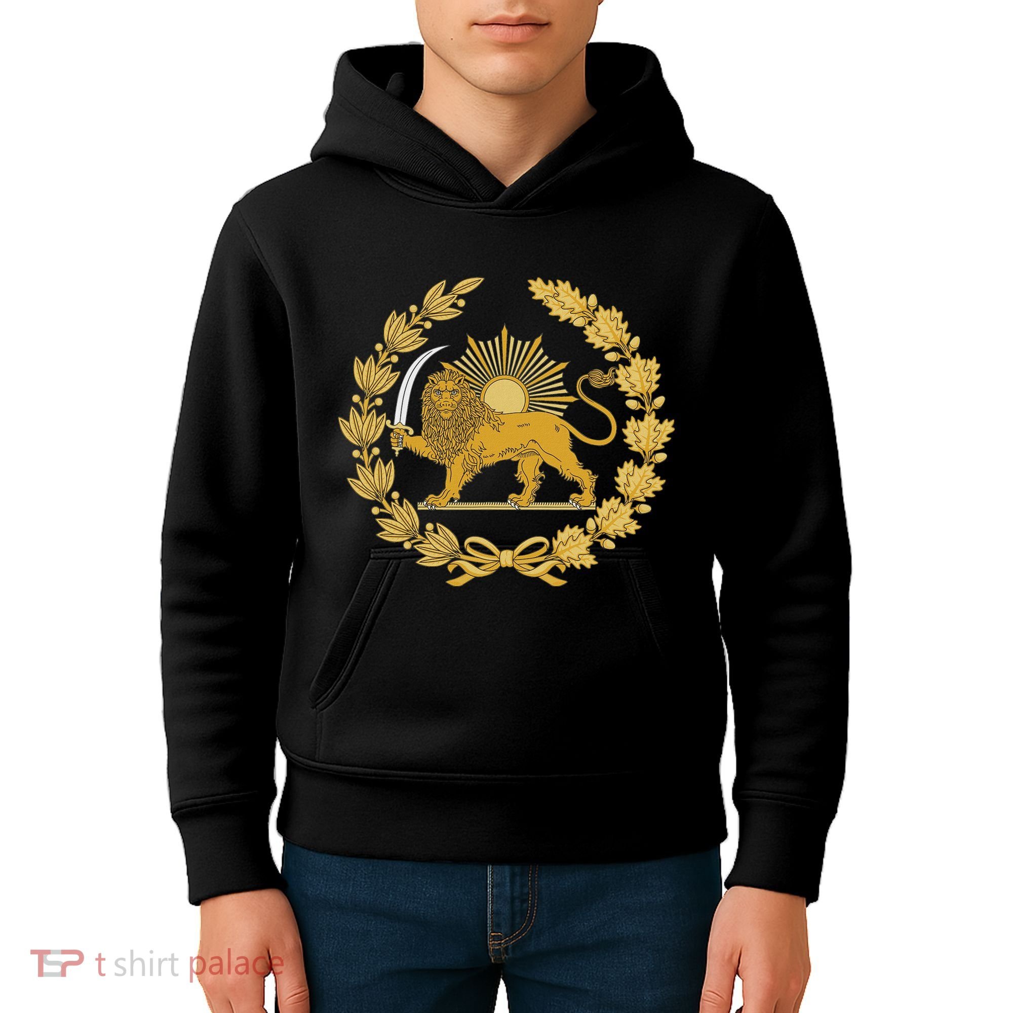 Iran Lion Sun Achaemenid Empire Safavid Dynasty Kids Hoodie
