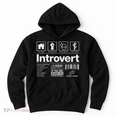 Introvert Label Signs Hoodie