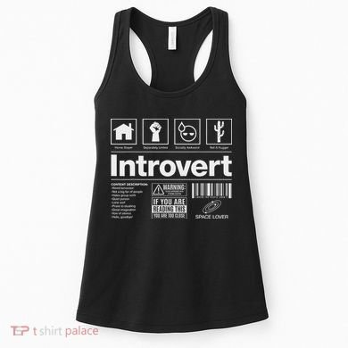 Introvert Label Signs Women's Tank Top